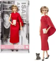 Barbie Inspiring Women Doll, Isabel Allende Collectible with in Red Dress