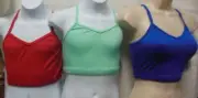 Dance Camisole Crop TOP spandex, 9 colors frontlined ch/ladies crisscross