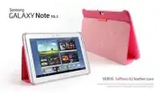 Verus Saffiano K2 Leather Case - To Suit Samsung Galaxy Note 10.1" - Pink