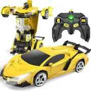 Remote Control Car Toys Transform RC Cars Kids One Button Transformation 2.4Ghz