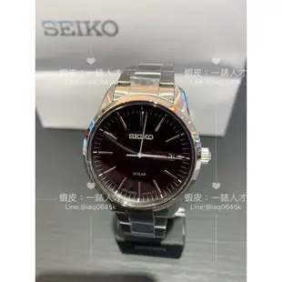 SEIKO 精工 CS 太陽能 SOLAR 不鏽鋼帶錶-黑40mm(SNE527P1/V158-0BE0D)-SK027