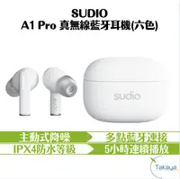 在飛比找有閑購物優惠-SUDIO A1 Pro 真無線藍牙耳機 六色 主動式降噪 