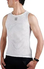 LAMEDA Mens Cycling Base Layer Sleeveless Cycling Jersey Men Quick Dry Bicycle Undershirt Mesh Bike Base Layer Vests