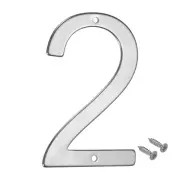 1-Pack House Number, 4 Inch 304 Stainless Steel Mailbox Number [Number 2]