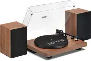 Record Player Vinyl Bluetooth Turntable Bookshelf Speakers Vintage Phono Preamp