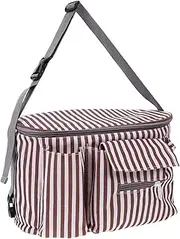 WATIIFUFU Stroller Organizer Bag Versatile Stroller Hanging Storage for Essentials Cup Holder Travel Bottle Bag and Umbrellas Sleek Design