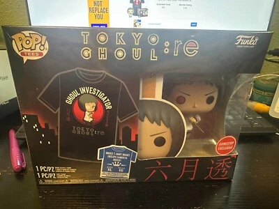 Funko Pop! Tees Tokyo Ghoul: re - Size XL Gamestop Exclusive - Sealed Brand New