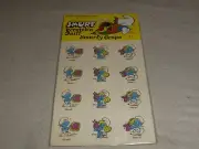 VINTAGE SMURF SCRATCH 'N SNIFF STICKERS SMURFY GRAPE 12 SCENTED 1982 PEYO SEALED