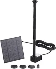 Gardeon Solar Water Fountain Kit, 2.6ft Bird Bath Feature Pond Pump Outdoor Features Fountains Garden Pool Patio Decoration, with LED Light Powered DC Brushless Battery Multicoloured