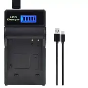 LCD Battery Charger for Panasonic DMW-BCM13 DMW-BCM13E BCM13PP Lumix DMC-TZ60