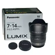 New Panasonic Lumix G Vario 7-14mm f/4.0 ASPH. Lens [H-F007014] Micro 4/3 Mount