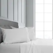 Ardor Cotton Sheet Set - White - King