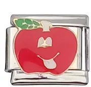 [Generic] Italian Charm Bracelet Charm,Interchangeable Charm Stainless Steel Bracelet Link - 1cm Links Charm Bracelets for Customizable Charm Bracelet Link
