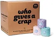 White 3 Ply Eco Paper Who Gives A Crap Toilet Paper - 400 Sheet 48 Rolls - Box(48Rolls) - Bathroom Supplies - Kent Paper