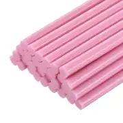 30pcs Mini Hot Glue Gun Sticks 8" x 0.28" for Glue Gun, Pink