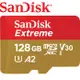 SanDisk 128GB 190MB/s 記憶卡 Extreme microSDXC UHS-I V30 A2