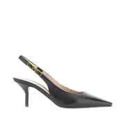 [EMPORIO ARMANI] EMPORIO ARMANI Nappa leather slingback pumps Woman 39 39 Black