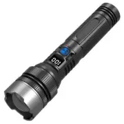 Super Bright Flashlight LED Rechargeable Torch Digital Display Outdoor Eme O8N6