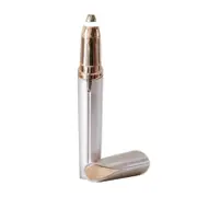 2 Pcs Multifunction Lipstick Eyebrow Trimmer Face Brows Hair Remover Electric Shaver Painless Eye Brow Epilator