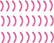 100pcs Eyelash Curler Refills Pads Soft Silicone Rubber Curler Replacement Refills Pads for Universal Eyelash Curler (Rose)