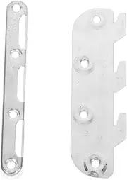 ROMISBABA Modern Bed Rail Hinges Set of 2 Easy Install Bracket for Headboard Footboard