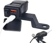 Moto Cell Phone Charger - Waterproof Smart Battery Charger - Portable Motorcycle Accessories, Scooter Charging Tool for Phone, Tablet, GPS