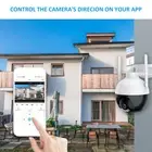 A Outdoor WiFi PTZ Camera 4MP Wireless WiFi IP Camera Home Security System With