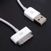 2x 1M USB Data/Charging cable for Apple Iphone 4s, 4, 3GS, 3, IPOD Touch, Ipad..