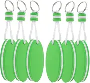 [BRIGHTFUFU] 6pcs Floating Keychain Sports Decor Buoy Decor Foam Surfboard Locket Keychain Colorful Decor Decorative Keychain Key Supply Float Key Holder Colored Keychains Portable Eva Boating