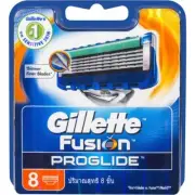 Gillette Fusion Proglide Manual Cart 8Pk Finer Blades for Sensitive Skin