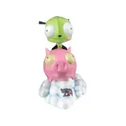 Invader Zim GIR on Pig Statue Action Figure Display Toy 10in