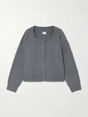 [Deiji Studios] Deiji Studios - Press Recycled Knitted Cardigan - Gray - xx small xx small Gray