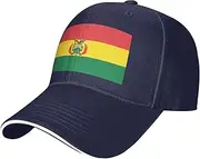 [SSIULUS] Flag of Bolivia Casquette Cap Hats,Trucker,Baseball Cap with Snapback,Perfect for Summer,Golf