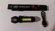 High Power LED Headlamp ~ Adjustable Strap and USB Cord. Rechargeable headset.
