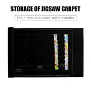 26x46 inch Puzzles Mat Roll Jigsaw Felt Playmat for Up to 1500pcs (Black) AU