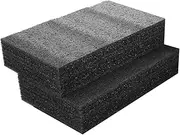 HEALSOPTHY 2pcs Custom Cuttable Foam Sheets Soft Packing Foam Pad for Tool Box Case Liner Black