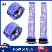 4x Pre & Post Hepa Filter Kit for Dyson V6 Animal Absolute Cordless Vacuum