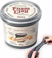 Moldable Cosplay Foam Clay by The Foamory | High Density | 900 Grams - Black