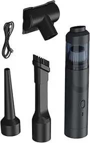 Cordless Car Vacuum | Pet Air Duster,200W Cordless Portable 19000PA Air Duster for Floor Carpet Pet Hair Dust Car Bed Sheet Pillow Couch