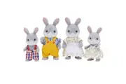 Sylvanian Families Cottontail Family Animal Rabbit Figure Doll Kids Playing Toy