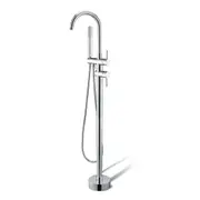 Aquaperla Chrome/Matt Black/Brushed Nickel/Gunmetal Grey/Brushed Gold Solid Brass With Handheld Shower Freestanding Bath Mixer