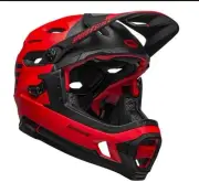 Bell Super DH Spherical Mountain Bike Helmet, Fasthouse Matte Red/Black, Medium