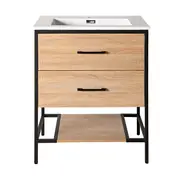 Milford Single Vanity Light Oak 700mm