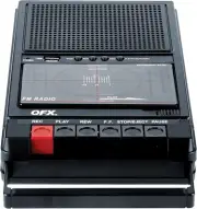QFX RETRO-39 Shoebox Tape Recorder with USB Player Cassette Player-Au