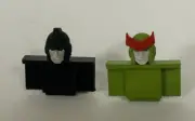 Transformers G1 Ratchet and Ironhide Custom Head 3D print Upgrade Black & Green