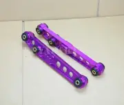 GEN 2 Purple CNC Billet Aluminum Rear Lower Control Arm Kit For 1988-1991 CRX (for: Honda Civic)