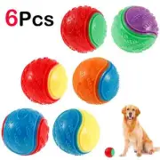6Pcs Squeaky Balls Toys Dogs Interactive Toys TPR Dog Chew Toy Bite Resistance