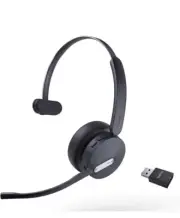 Yealink WH64 Hybrid with DECT Dongle, 492ft Range, 26 Talk Time Bluetooth