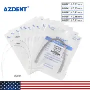 AZDENT 10 Bolsas Arcos de Dental Ortodoncia Redondos Niti Arco de Alambre