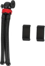 SWOOMEY 1pc Adjustable Tabletop Tripod for Mobile Phones and Cameras Screw Flexible Design for Stable Photos Includes Phone Clip for and Live Streaming